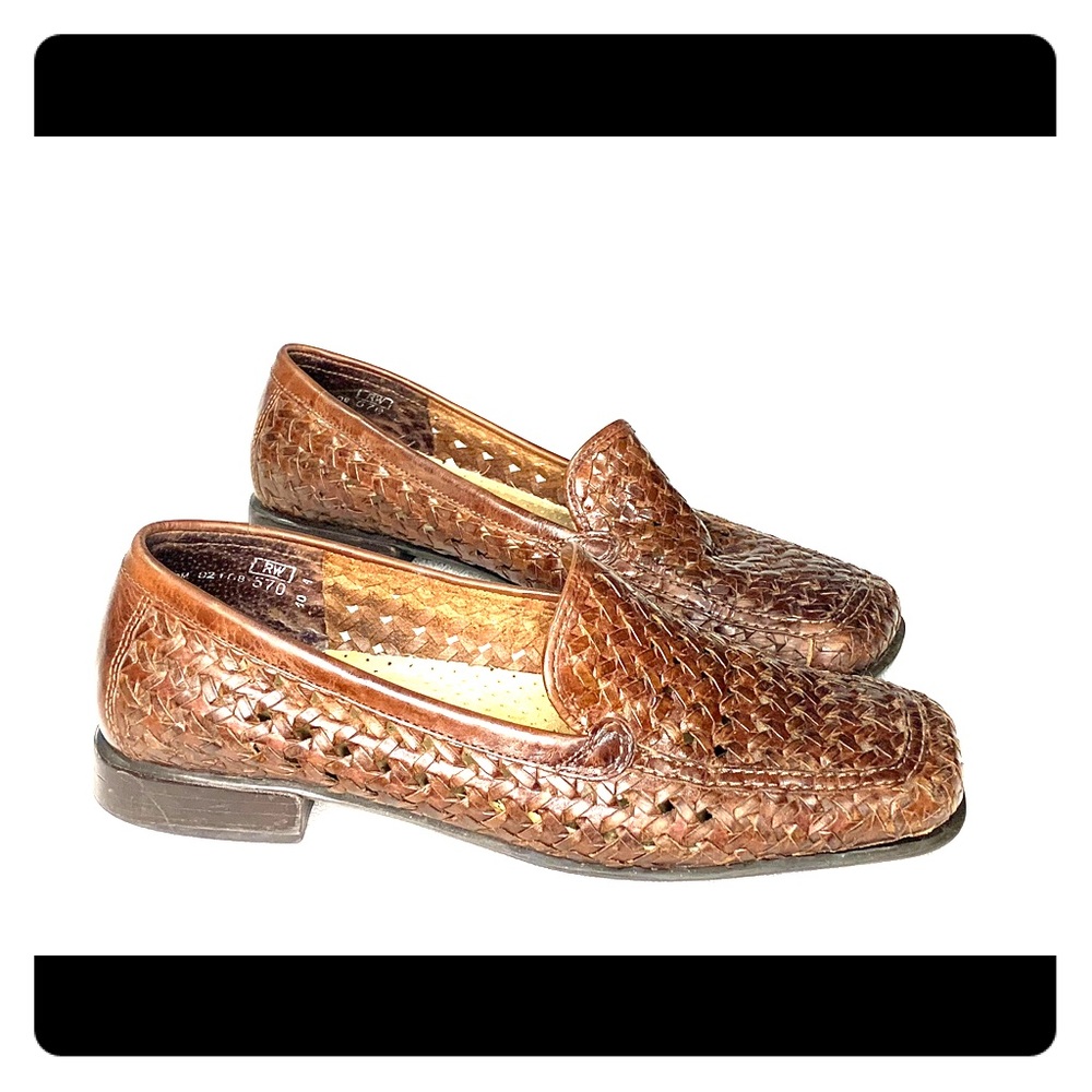 Men’s Apostophe woven leather shoes loafers